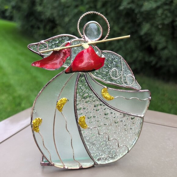 International Silver Company Other - Stained Glass Angel Candle Holder Sun Catcher International Silver Co